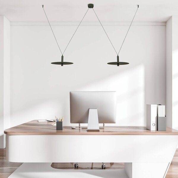Zambelis Lampa wisząca 23227, czarny, salon / jadalnia, aluminium, nowoczesny