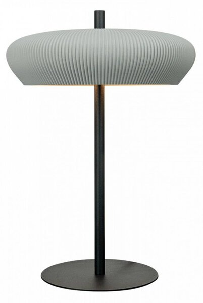 Zambelis Lampa stołowa 2594, aluminiowy / szary / cynkowy, salon / jadalnia, gips / glina