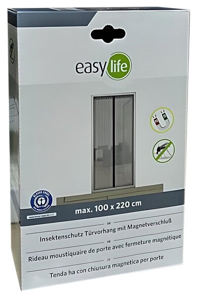 Moskitiera EASY LIFE 000-1131 (100 x 220 cm) Czarny