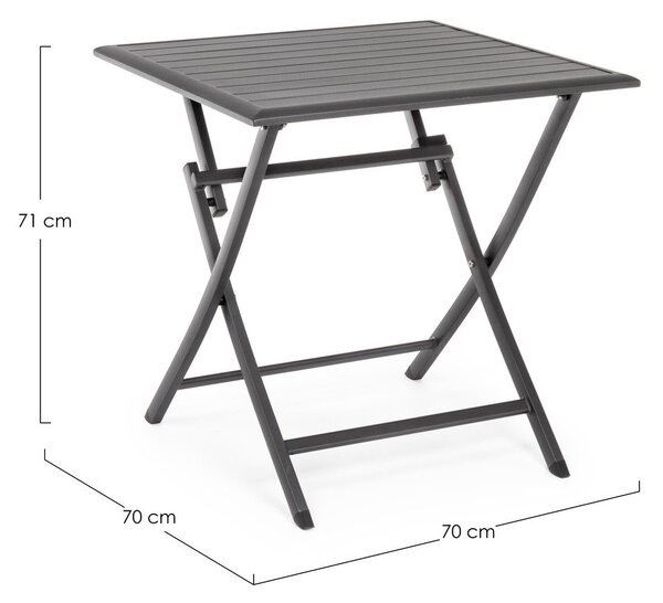 Aluminiowy stolik ogrodowy 70x70 cm Elin – Bizzotto