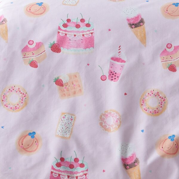Różowa pościel dziecięca jednoosobowa 135x200 cm Sweet Treats – Catherine Lansfield