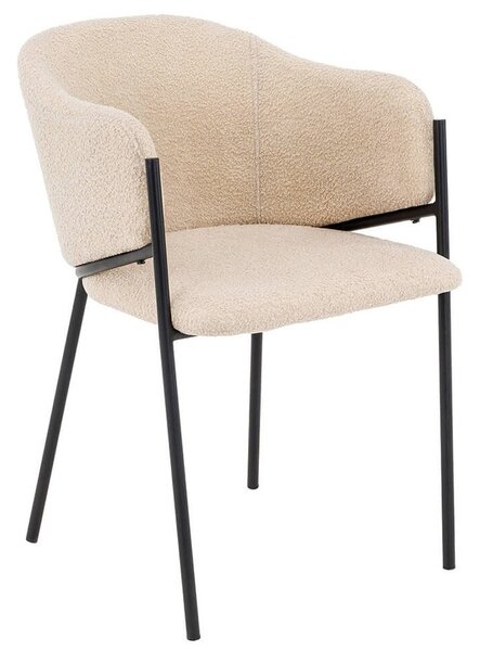 MebleMWM Krzesło Glamour DC-2144 quelle, czarne nogi, beż #6