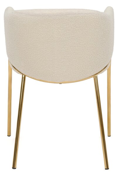 MebleMWM Krzesło Glamour DC-2144 quelle, złote nogi, beż #3