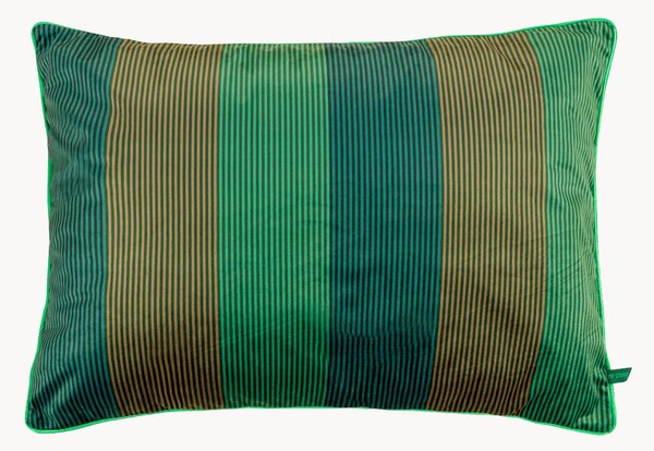 Poduszka z aksamitu Stripe