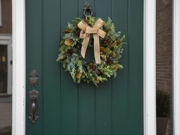 Świąteczny wieniec na drzwi WINTER GREEN Ø 45 cm