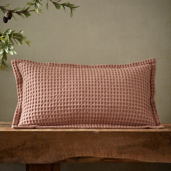 Bawełniana poduszka dekoracyjna 30x50 cm Jaipur Chunky Waffle – Pineapple Elephant