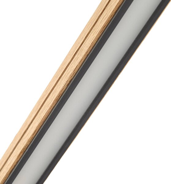 Lampa wisząca Lisene Quitani, możliwość ściemniania, jasne drewno, salon / jadalnia, aluminium, design