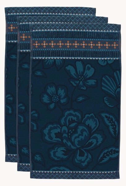 Komplet ręczników z bawełny frotte Jasmin Jacquard, 3 elem