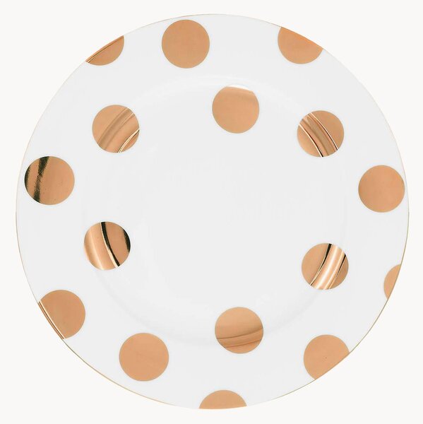 Komplet talerzy śniadaniowych Dots, 6 elem