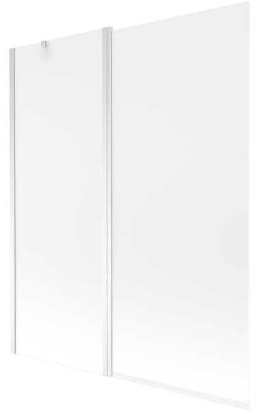 Mexen Flip parawan nawannowy 2-skrzydłowy 140 x 150 cm, szron, chrom - 894-140-101-01-30