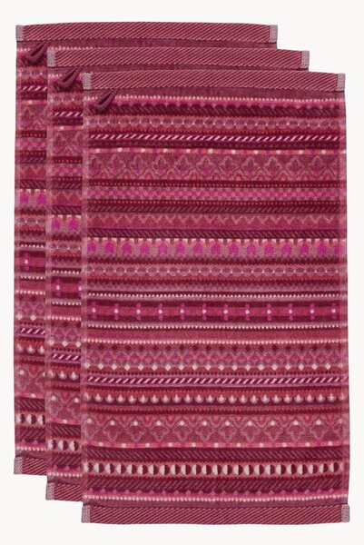Komplet ręczników z weluru i bawełny frotte Geometric Print, 3 elem