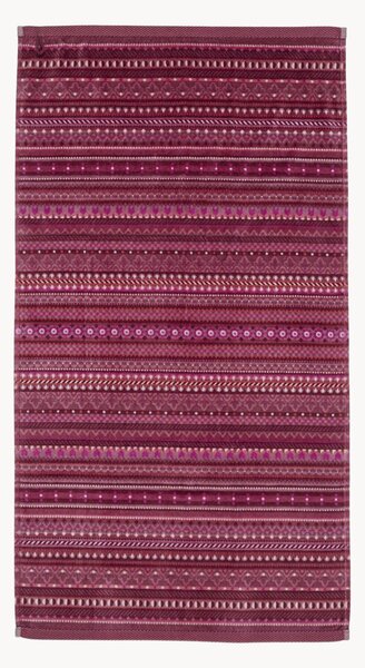 Ręcznik do rąk z weluru i bawełny frotte Geometric Print