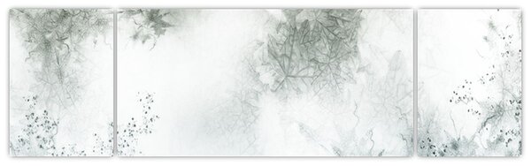 Obraz abstracji liści (170x50 cm)