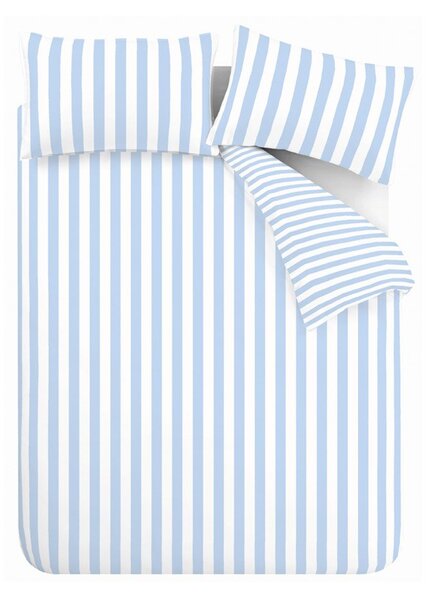 Biało-niebieska pościel jednoosobowa 135x200 cm Stripe Tease – Sassy B