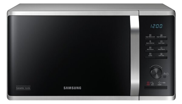 Kuchenka mikrofalowa SAMSUNG MG23K3575AS/EO 800W średnica 28.8 cm pojemność 23L Keep Warm System TDS Srebrny