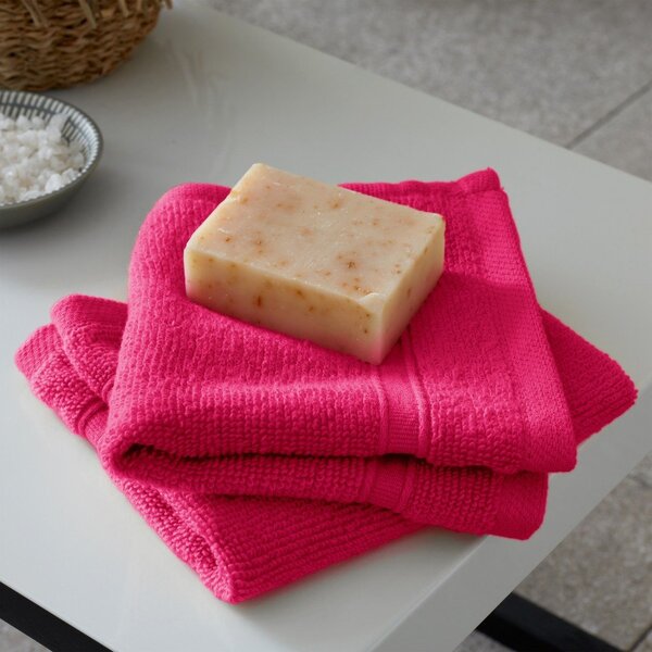 Ciemnoróżowe bawełniane ręczniki zestaw 6 szt. frotte Zero Twist – Catherine Lansfield