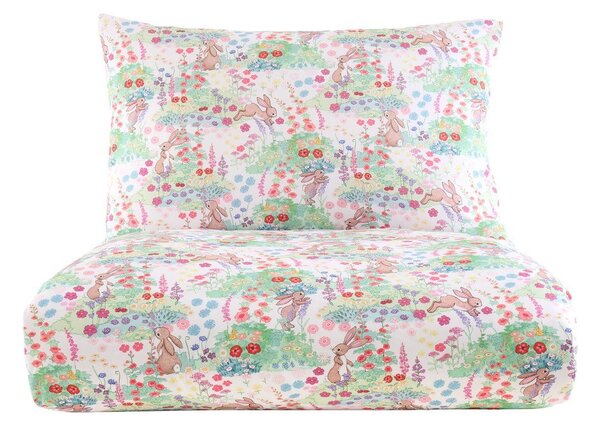 Bawełniana pościel dziecięca jednoosobowa 135x200 cm Meadow Bunnies – Belle & Boo