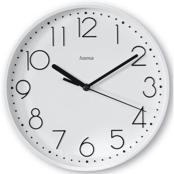 Zegar ścienny HAMA Salina 22 cm Biały