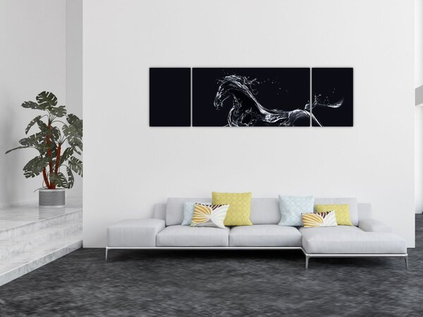 Obraz - Koń i woda (170x50 cm)