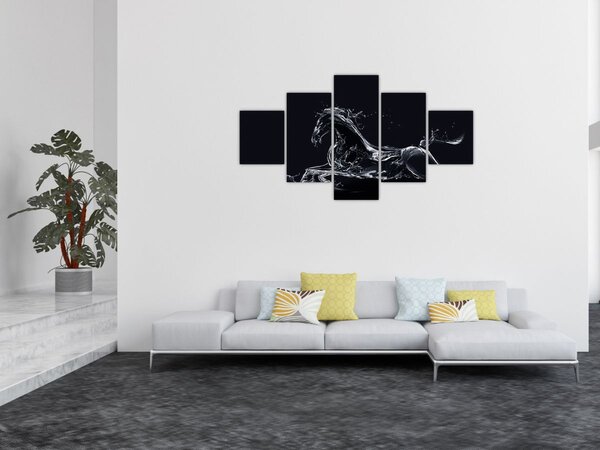 Obraz - Koń i woda (125x70 cm)