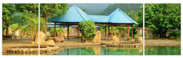 Obraz - Shanghai hotel park (170x50 cm)
