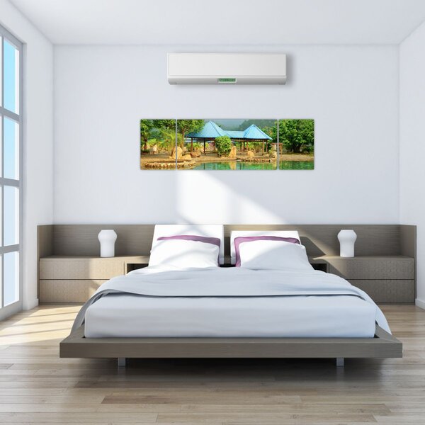 Obraz - Shanghai hotel park (170x50 cm)