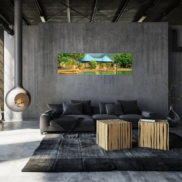 Obraz - Shanghai hotel park (170x50 cm)