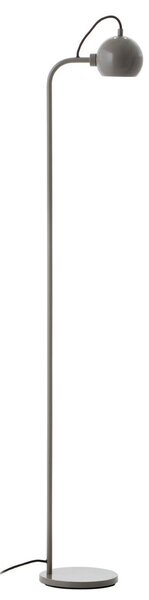 Lampa Podłogowa FRANDSEN, Ball Single, szary, salon, metal, design