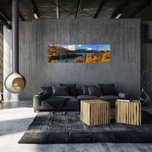 Obraz - Jesień w Alpach (170x50 cm)