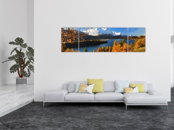 Obraz - Jesień w Alpach (170x50 cm)