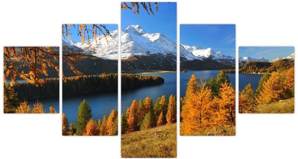 Obraz - Jesień w Alpach (125x70 cm)