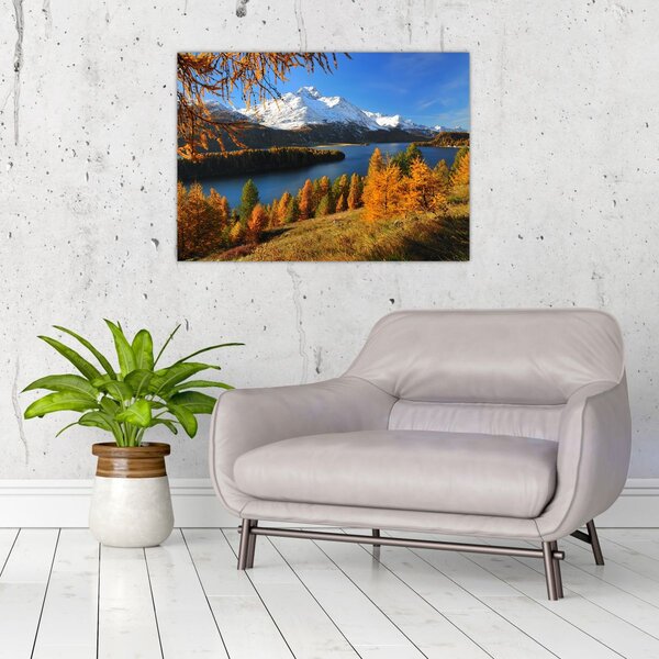 Obraz - Jesień w Alpach (70x50 cm)