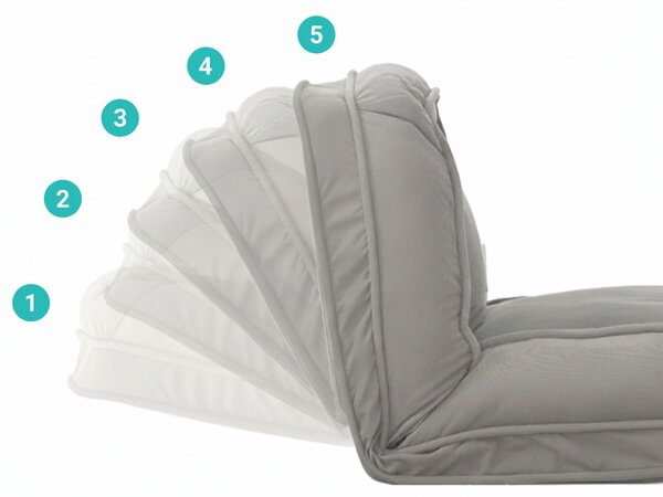 Relaksacyjny fotel z regulacją LAZY SOFA, beżowy