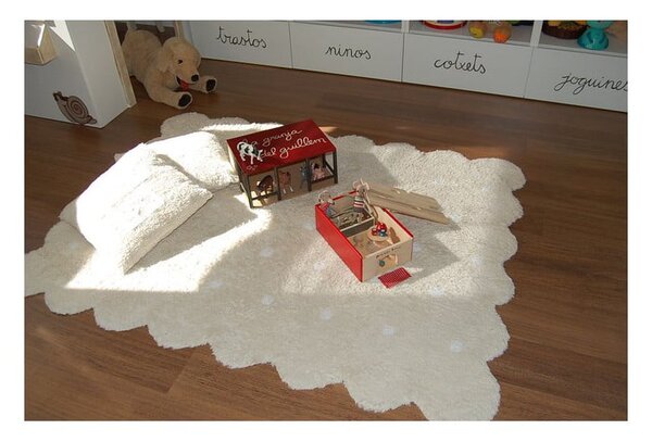 Beżowy bawełniany dywan dziecięcy tkany ręcznie odpowiedni do prania 120x160 cm Biscuit Beige – Lorena Canals