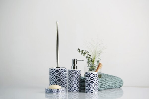 Niebieska ceramiczna szczotka do WC Lorca – Wenko
