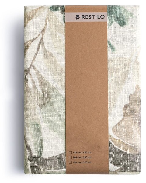 Kremowa/szaroniebieska zasłona 135x250 cm Celesta – Restilo