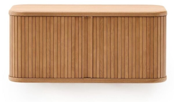 Wisząca szafka pod umywalkę w dekorze jesionu w naturalnym kolorze 90x40 cm Mailen – Kave Home