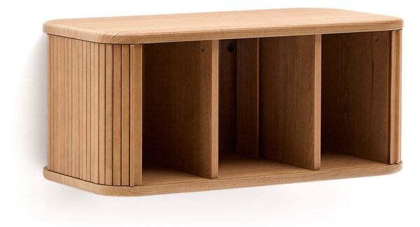 Wisząca szafka pod umywalkę w dekorze jesionu w naturalnym kolorze 90x40 cm Mailen – Kave Home