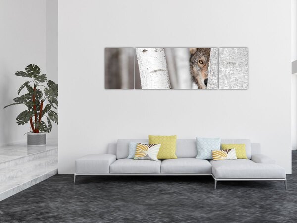 Obraz - Wilk (170x50 cm)