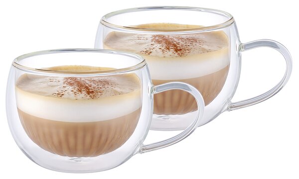 4Home Szklanka termiczna do cappuccino Hot&Cool 270 ml, 2 szt
