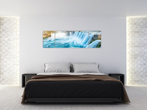Obraz - Wodospady (170x50 cm)