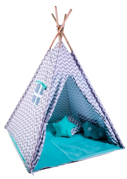 Zabawkowy namiot G21 Tipi Lake Kingdom, turkusowy