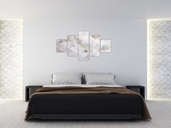 Obraz - Białe pióra (125x70 cm)
