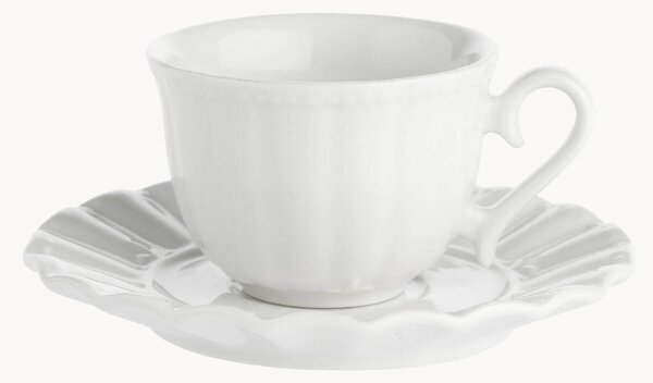 Komplet filiżanek ze spodkiem z porcelany Ducale, 12 elem