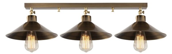 Lampa sufitowa w kolorze brązu z metalowym kloszem ø 24 cm Berceste – Opviq lights