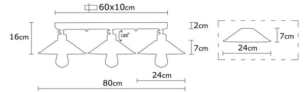 Lampa sufitowa w kolorze brązu z metalowym kloszem ø 24 cm Berceste – Opviq lights
