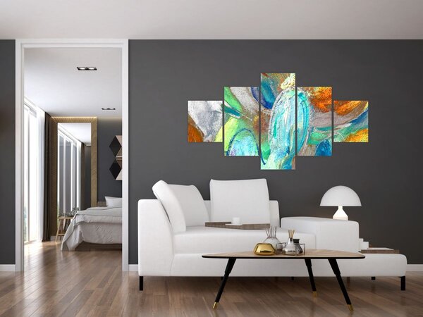 Obraz - Kolorowa abstrakcja (125x70 cm)