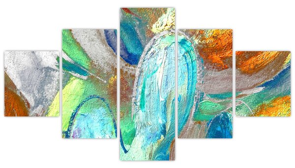 Obraz - Kolorowa abstrakcja (125x70 cm)