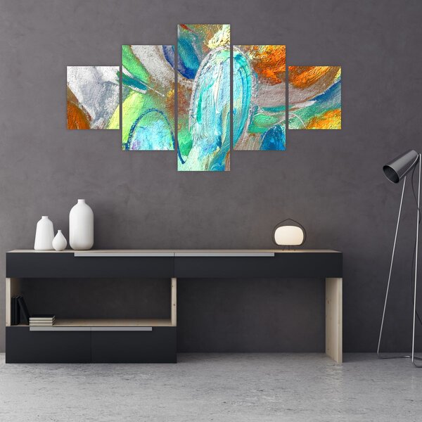 Obraz - Kolorowa abstrakcja (125x70 cm)