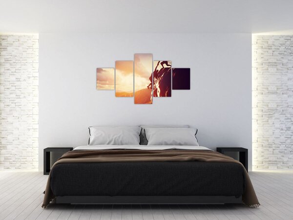 Obraz -Wspinacze (125x70 cm)